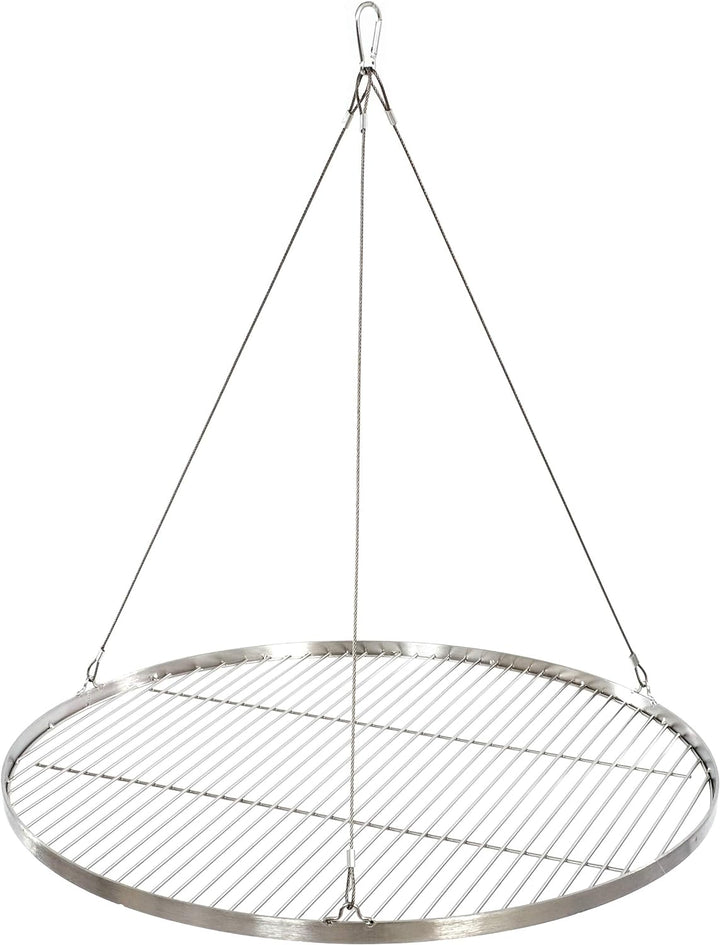 70 cm Grillrost Edelstahl für Schwenkgrill 3 Bein BBQ Grill Rost mit Seil neu