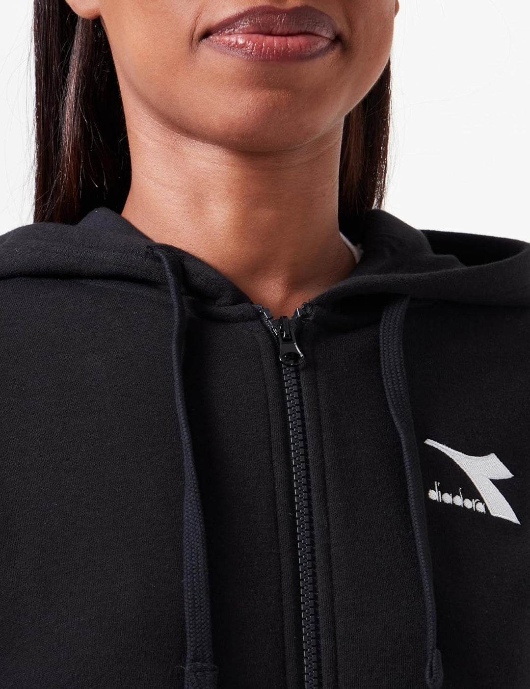 Diadora Damen L.Tracksuit HD FZ CORE XS Schwarz, XS Schwarz