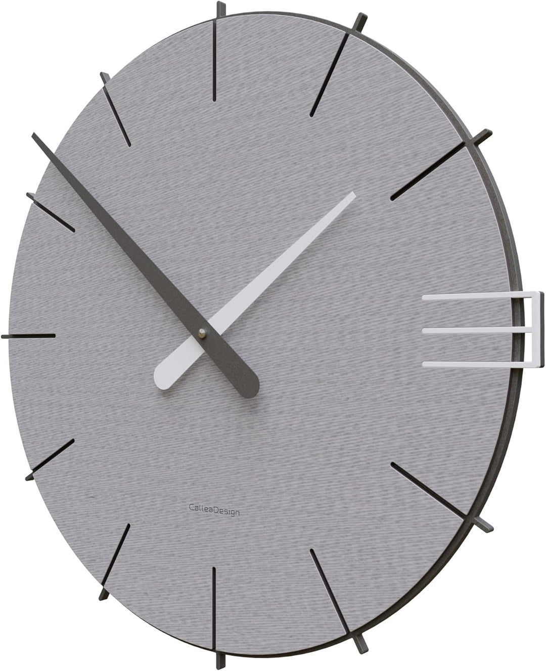 CalleaDesign 42 cm Mike Wanduhr (Nadelstreifen) Gips, Gips