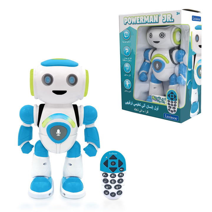Lexibook ROB20AR Powerman Jr. Smart Interactive Reads (Language Arabic) in The Mind Toy for Kids Dan