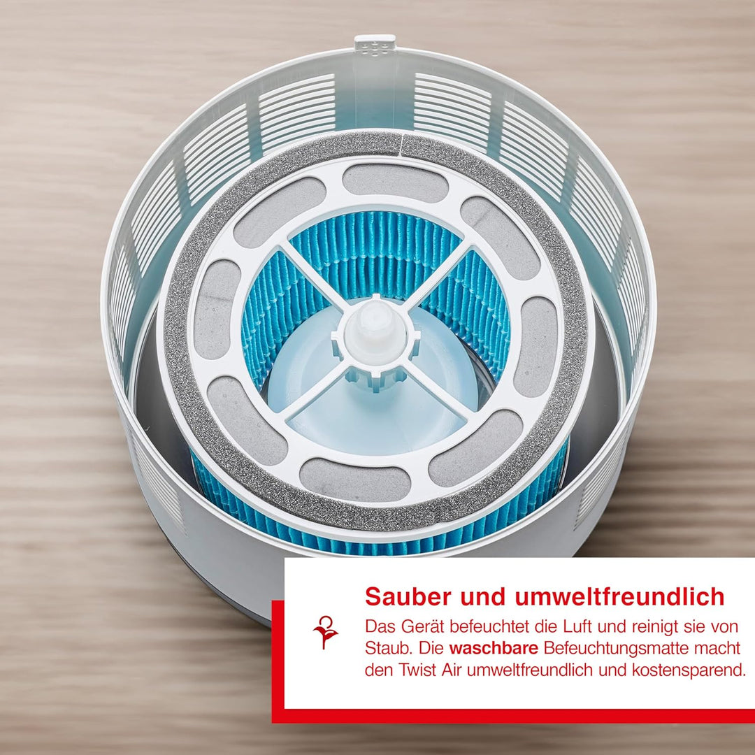 Solis Twist Air 7220 Luftbefeuchter, 4 einstellbare Geschwindigkeiten, Befeuchtungskapazität von 300
