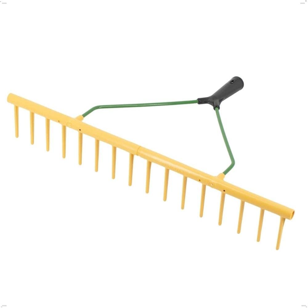 Rekord Rechen mit 16 Zinken aus Kunststoff, einseitig - ohne Stiel Breite: 64 cm Gartenrechen, Heure