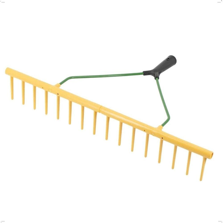 Rekord Rechen mit 16 Zinken aus Kunststoff, einseitig - ohne Stiel Breite: 64 cm Gartenrechen, Heure