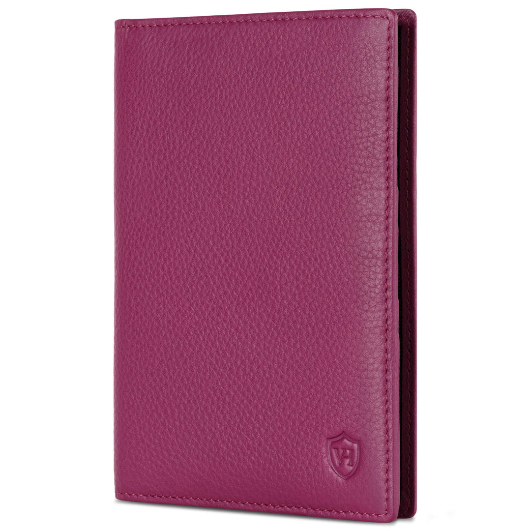 VON HEESEN® Reisepasshülle Leder Etui mit RFID-Schutz - Passhülle Passport Reisepass Mappe Hülle Org