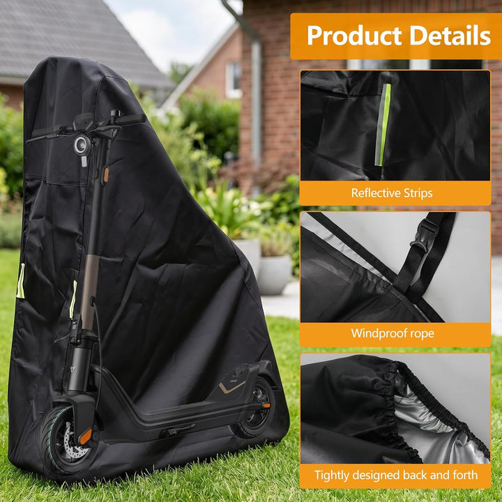 Scooter Abdeckplane, 420D Oxford Elektroroller Abdeckung, Wasserdicht &amp; Schützen vor Staub Schmutz S
