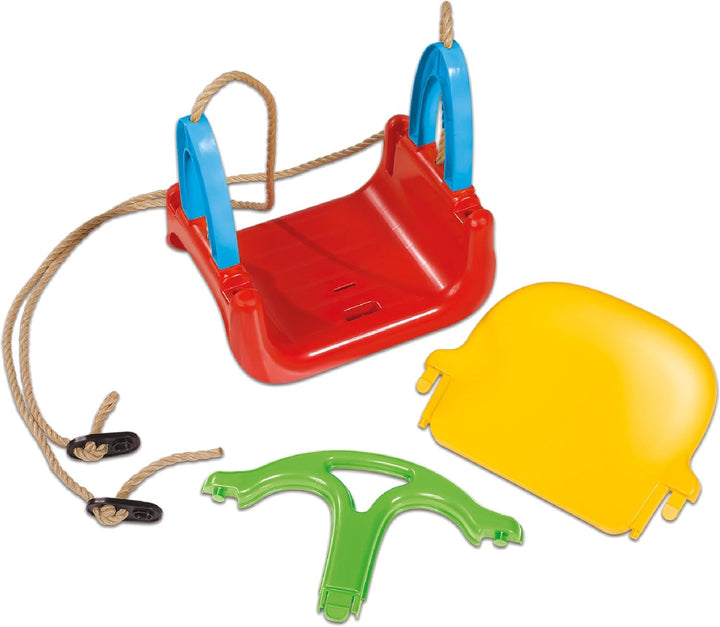 Simba 107174109 - 3 in 1 Schaukel, Seil vormontiert, Schaukelhöhe ca. 120cm, Sitzbreite 28cm