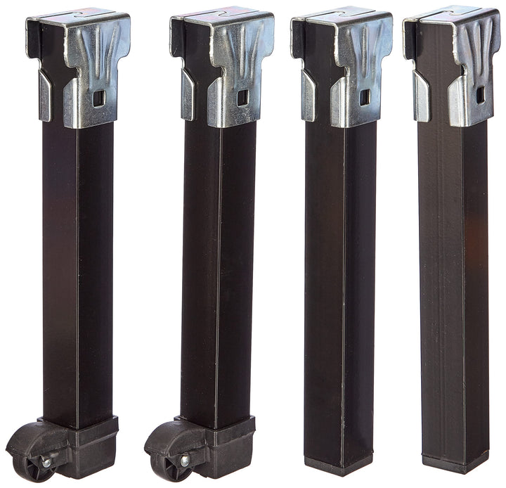 IMEX EL ZORRO Set mit 4 Beinen mit Rollen, 275 x 30 x 30 cm, Metall, neutral, 39x5x3 cm Set mit 4 Be