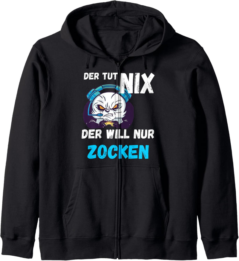 Zocker Panda Konsolen Gamer Gamen Computer Gaming Zocken Kapuzenjacke