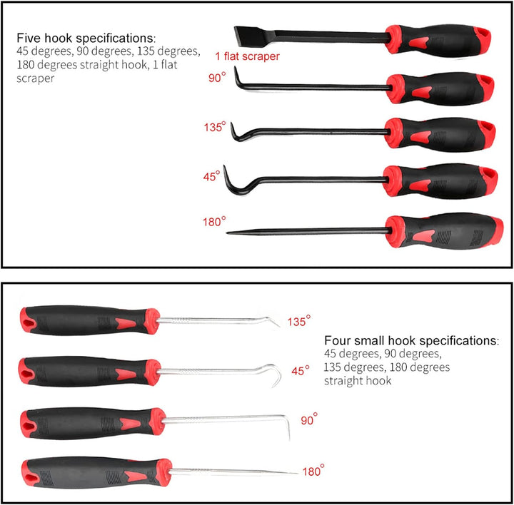 9 stücke Auto O-ring Wellendichtring Entfernung Abzieher Werkzeuge Pick Haken Scraper Kit für dichtr