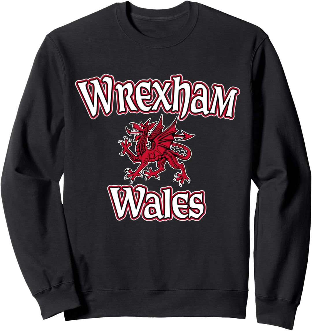 Wrexham Wales Drache Sweatshirt