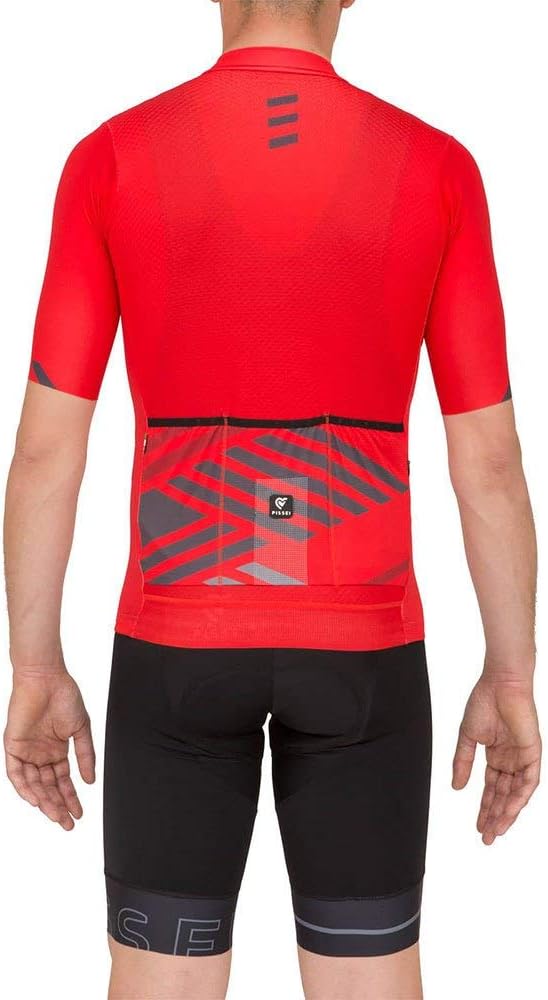 PISSEI Herren Tempo Lässig XS Rot/ Grau, XS Rot/ Grau