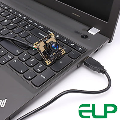 ELP 5MP USB-Kameramodul High Definition CMOS OV5640 Kleine USB-Kamera mit 2,8mm Objektiv für Dokumen