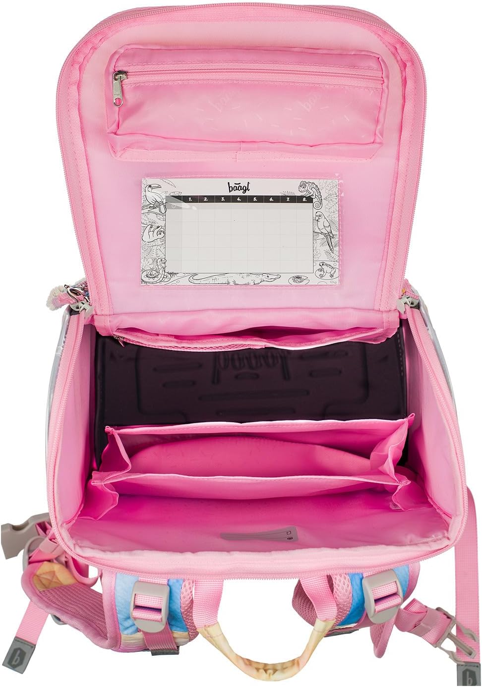 Baagl Schulranzen Jungen Mädchen Set 5 Teilig (Zippy Schultasche für 1. Klasse, Mäppchen, Turnbeutel