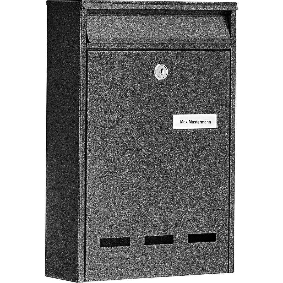 Burg-Wächter, Anlagenbriefkasten, A5 Einwurf-Format, Verzinkter Stahl, Pocket 5871 E, Eisen Stahl Ei
