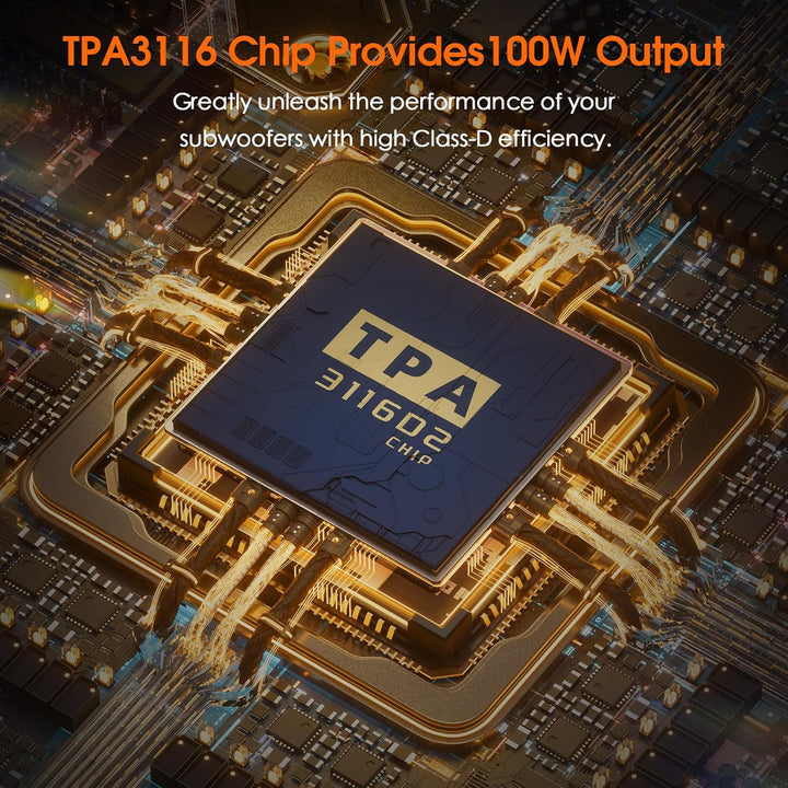 Nobsound Mini Mono Subwoofer Verstärker: 100W HiFi Verstärker mit TPA3116 & Tiefpassfilter für Heimk