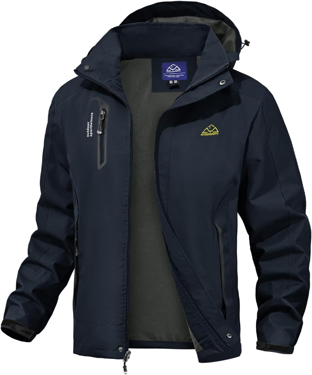 donhobo Herren Outdoor Wanderjacke Wasserabweisend Atmungsaktiv Winddichte Funktionsjacke Leicht Übe