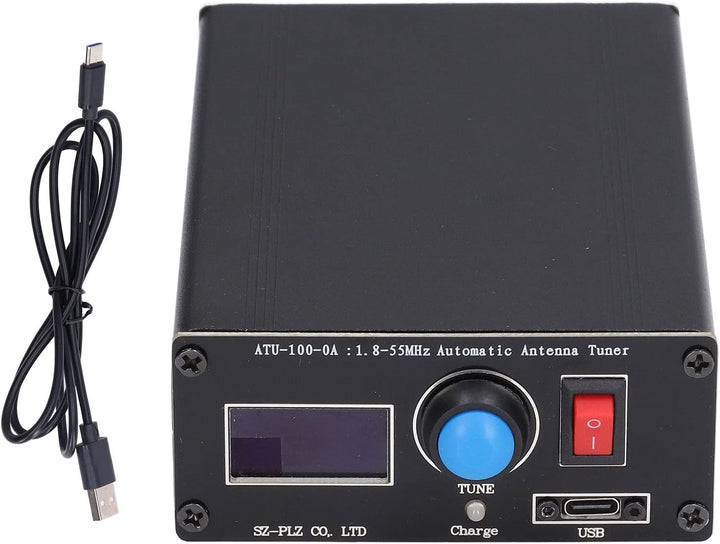 Automatischer ATU-100 Mini Antennentuner 0,96" Display USB Ladefunktion Radiotuner 1,8-55 MHz