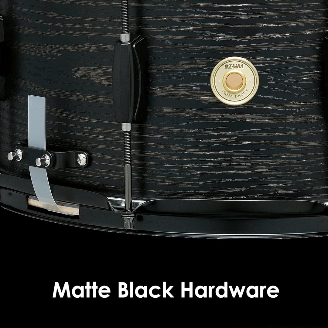 Tama WP148BK-BOW Woodwork Series - Snare Drum - 8" x 14" - Black Oak Wood