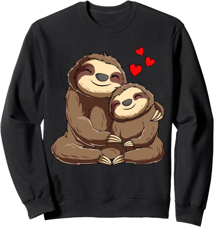 Faultier Pärchen Frauen Valentinstag Sweatshirt