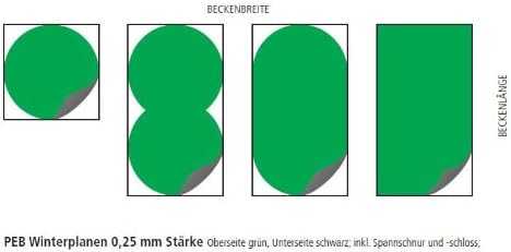Abdeckplane Pool rund 550 cm Winterabdeckplane