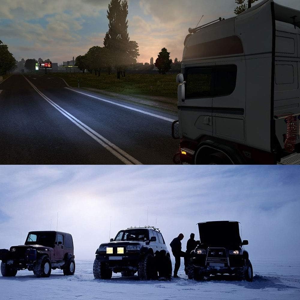 4x 72W Offroad Scheinwerfer LED Arbeitsscheinwerfer Zusatzscheinwerfer Aussenlampen Aluminium Druckg