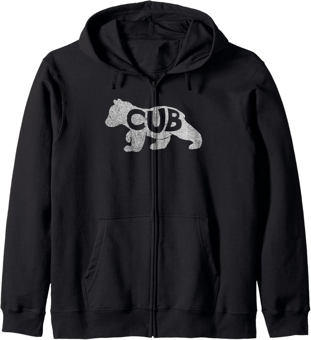 Trendy Simple Bear Cub Silhouette Kapuzenjacke