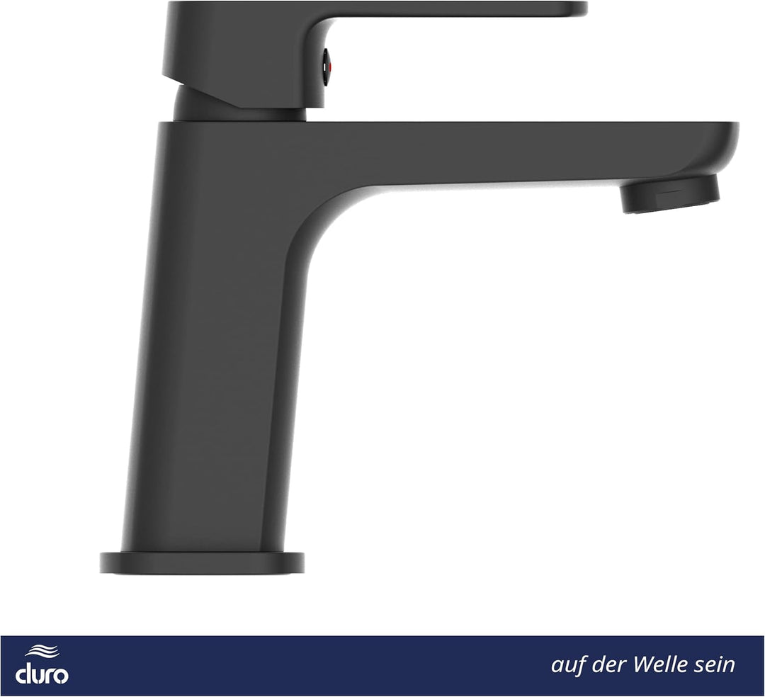 DURO Waschtischarmatur Ombra, Standbatterie, Wassersparend, aus Messing, Einhebel-Einloch-Standbatte