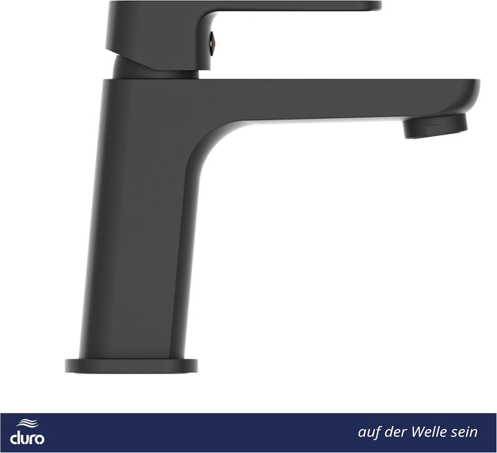 DURO Waschtischarmatur Ombra, Standbatterie, Wassersparend, aus Messing, Einhebel-Einloch-Standbatte