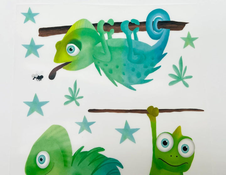 Bügelbilder Set für Textilien DIN A4 Kinder Mädchen Jungen Dino Einhorn gross klein Aufbügelbild zum
