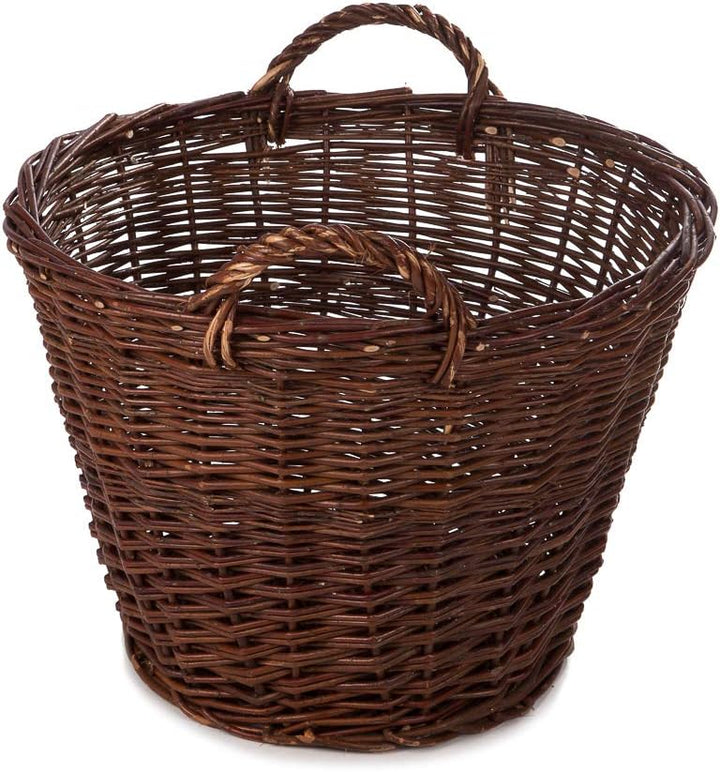 Weidenkorb Korb Holzkorb Kartoffelkorb Kaminholzkorb Obstkorb Kiepe Erntekorb 60cm