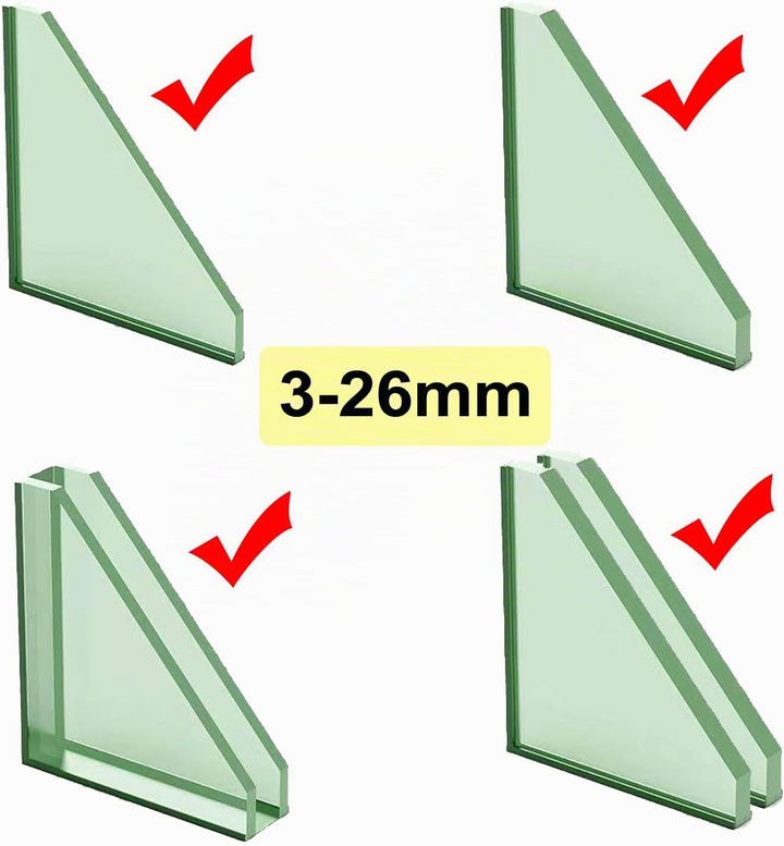 Hooha Fensterputzer Magnetisch mit Regulierbarer Magnetische, Doppelseitiger Magnetischer Fensterrei