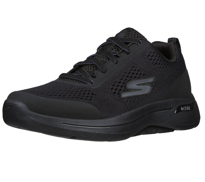 Skechers Herren Go Walk Arch Fit Idyllic Sneaker 42.5 EU X-Weit Schwarz, 42.5 EU X-Weit Schwarz