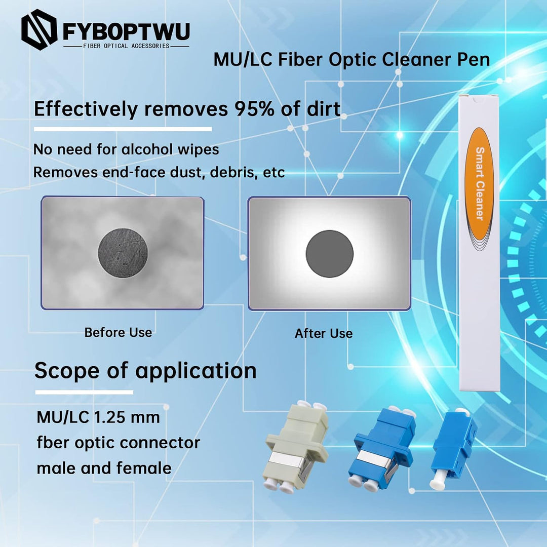 10 stücke LWL Reiniger LWL Werkzeuge Cleaing Pen für LC/MU Stecker Über 800 Reinigt Fiber End Face C