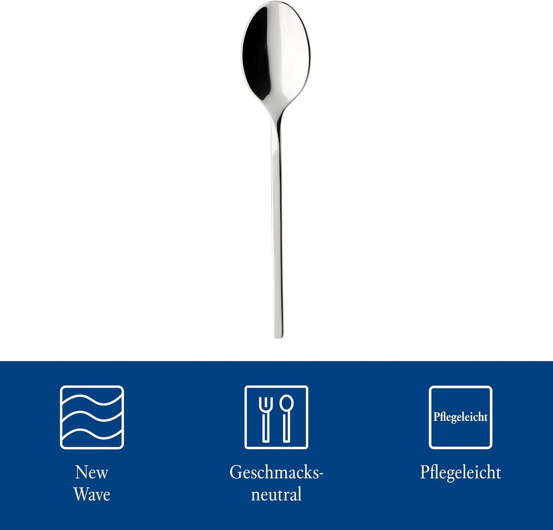 Villeroy und Boch NewWave Espressolöffel-Set, 6-teilig, Edelstahl Espressolöffel-Set | 6-tlg., Espre