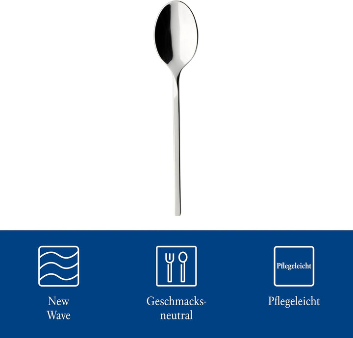 Villeroy und Boch NewWave Espressolöffel-Set, 6-teilig, Edelstahl Espressolöffel-Set | 6-tlg., Espre
