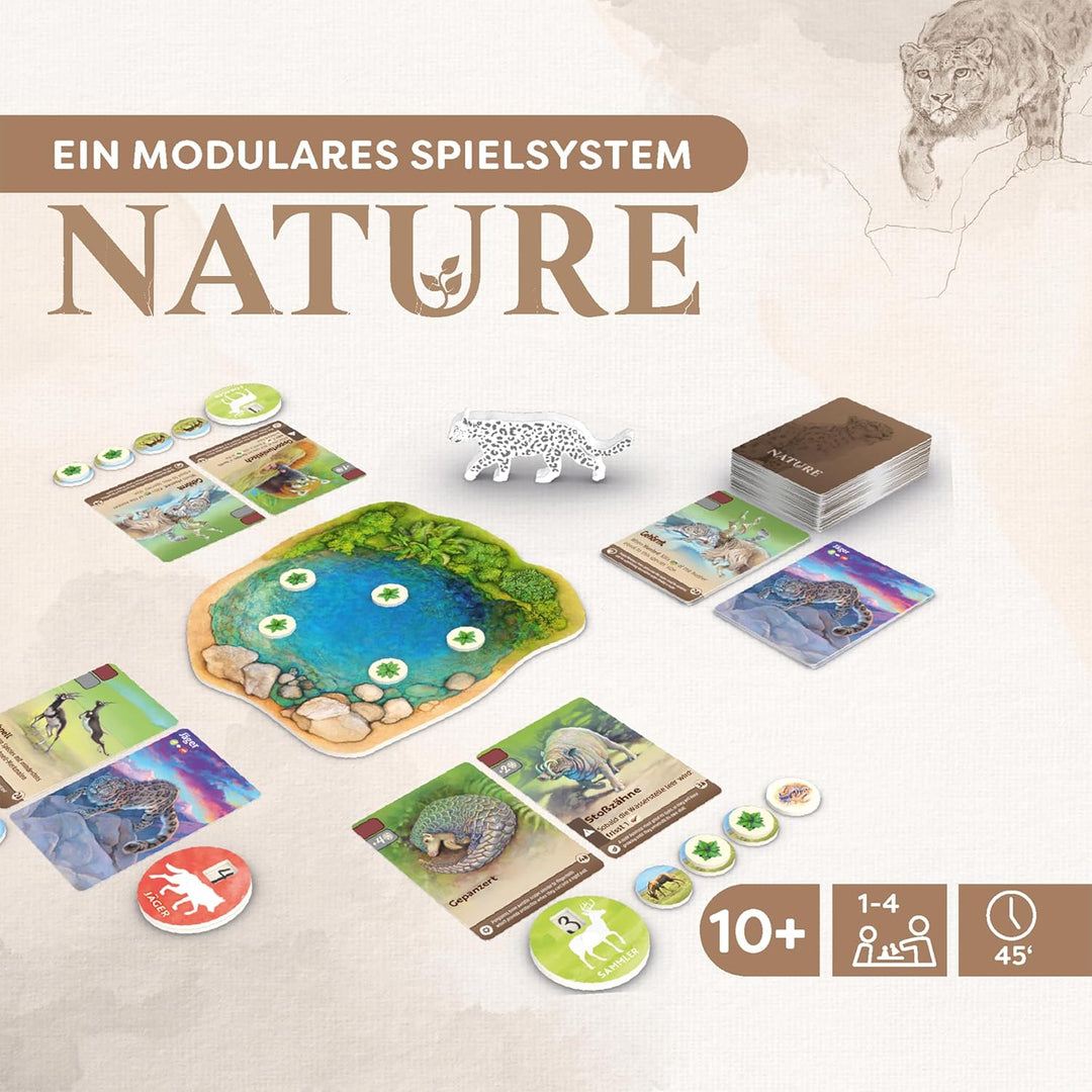 HABA Nature – Spannendes Ökosystem Brett- und Kartenspiel – Strategisches Spiel für 2–4 Spieler mit