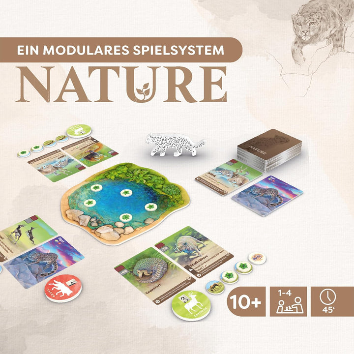 HABA Nature – Spannendes Ökosystem Brett- und Kartenspiel – Strategisches Spiel für 2–4 Spieler mit