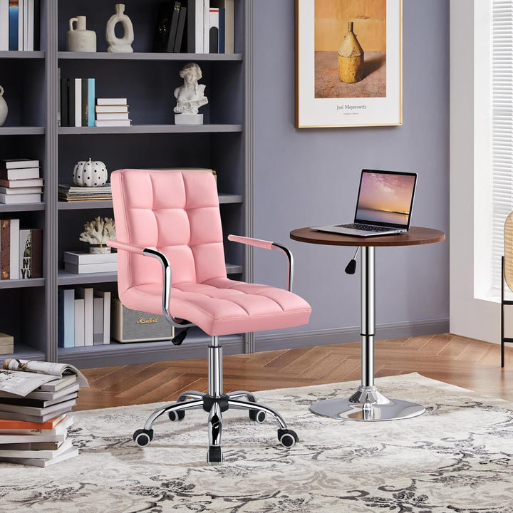 Yaheetech Bürostuhl ergonomischer Schreibtischstuhl Drehstuhl Drehocker Arbeitshocker mit abnehmbare