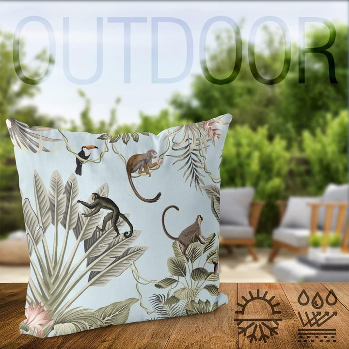 VOID Dschungel Affen Flamingo Kissenbezug Kissenhülle Sofakissen Kissen Deko Outdoor-Kissen Dekokiss