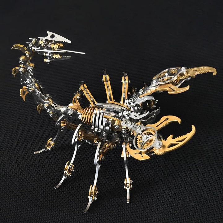 Bunte 3D-Metallpuzzles für Erwachsene, Skorpion, Metallmodellbausätze, DIY-Gebäude-Spielzeug, 3D-Met