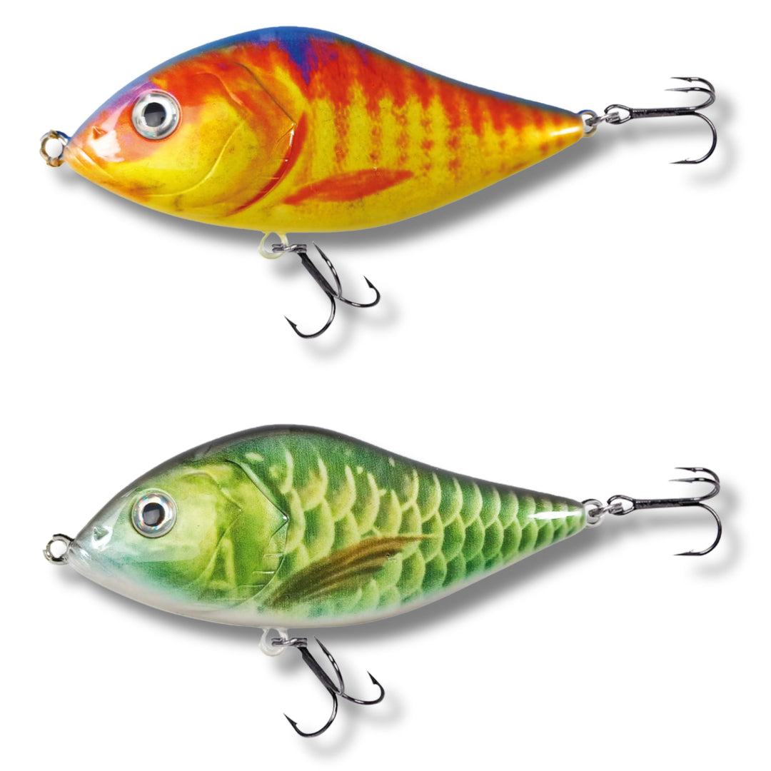 Robinson Angelköder für grosse Raubfische - Jerkbait Wobbler, Spinning und Trolling geeignet, DREI T