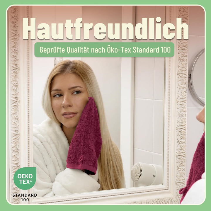 GREEN MARK Textilien 10 TLG. FROTTIER Handtuch-Set mit verschiedenen Grössen 4X Handtücher, 2X Dusch