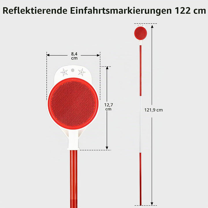Einfahrtsmarkierungen, 121,9 cm Auffahrtsreflektoren für Schneepflügen – doppelseitige reflektierend