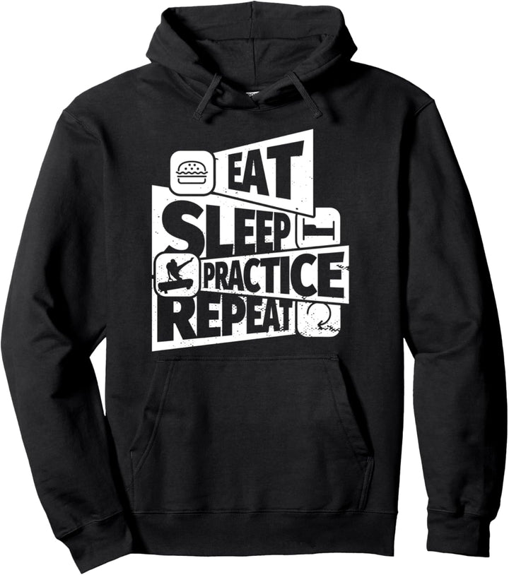 ESSEN SIE SCHLAF Pauschenpferd WIEDERHOLEN Lustiges Pauschen Pullover Hoodie