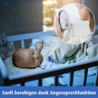 reer 50070 Babyphone Rigi Digital – 300m Reichweite, abhörsicher, strahlungsarm, mit Nachtlicht und