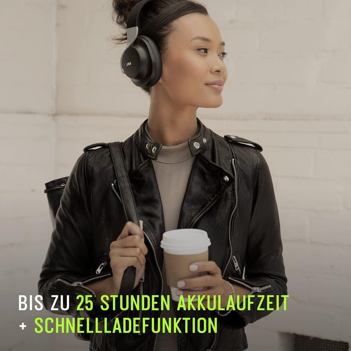 Shure AONIC 40 über Ohr -drahtlosen Bluetooth - Noise Cancelling mit Mikrofon, 25 -Stunden -Akkulauf