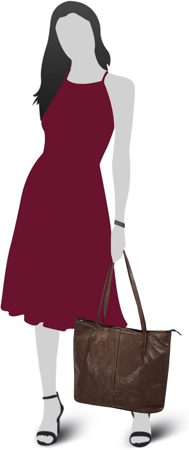 Harold's Submarine Shopper Tasche Leder 39 cm Braun, Braun