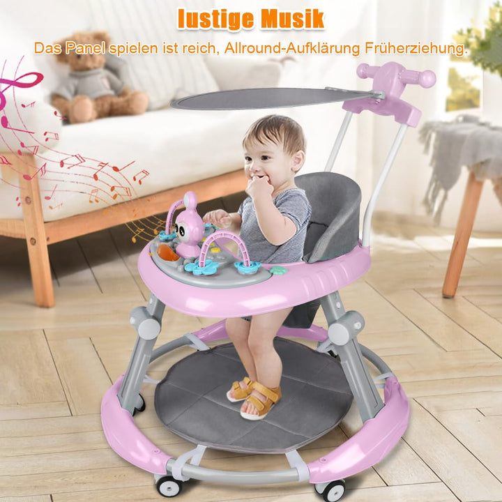 Lauflernhilfe für Babys, Jungen, Mädchen, mitwachsend, 5-in-1, Lauflernhilfe für Babys, faltbar, Räd