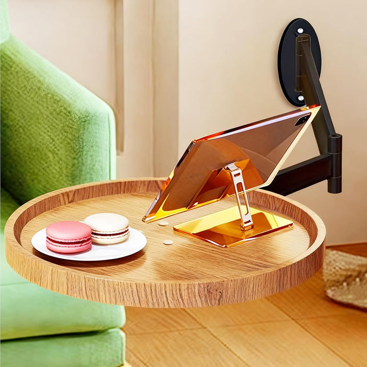 Rund Klapptisch Wand Kleine Wandtisch 11.8 in Runder Tisch zur Wandmontage Ausziehbar Klapptisch Pla