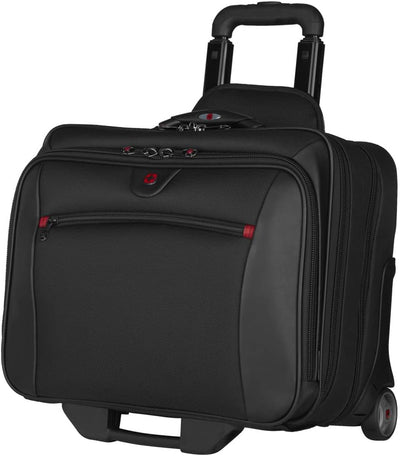 WENGER Potomac 2-TLG Laptop Trolley für Notebook bis 17 Zoll, herausnehmbare Laptoptasche 15 Zoll, 2